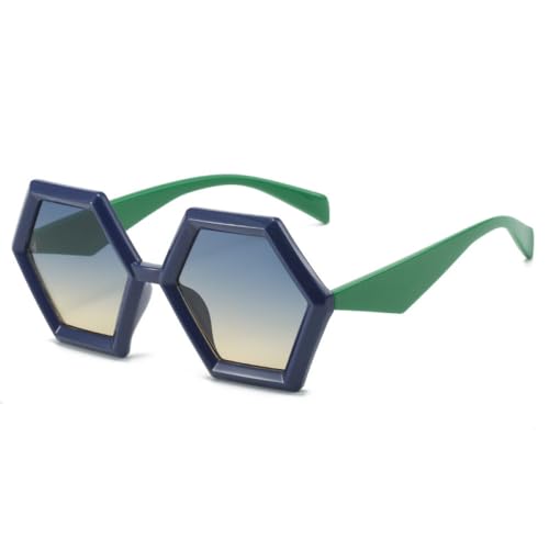 Lunettes de soleil rétro dégradé MUTYNE contre l'éblouissement avec monture carrée UV400
