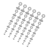 MAGICLULU 36 Stück Kunststoff Gelenkset mit Abnehmbaren Steckbolzen Bewegliche Bastelgelenke in 6 Größen 15–40 MM für Selbstgemacht Plüschtier Bein und Kopfgelenke