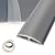 Self Adhesive Vinyl Floor Transition Strip, Flexible Floor Transition Strip from Carpet to Tile, Carpet Edge Trim Strip,Carpet Threshold, for Home Improvement, School, Commercial (6.6ft,Grey)