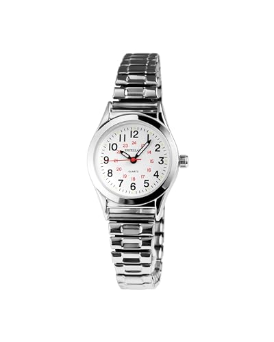Excellanc Montre pour Dames Bracelet de Train en métal argenté Analogue 1700025-001