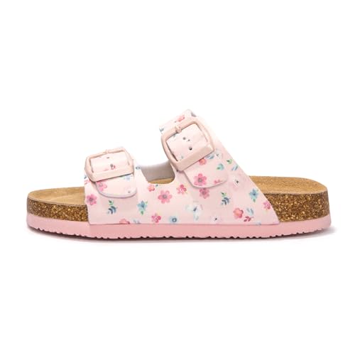 Image of FUNKYMONKEY Unisex-Child Slide Sandals Adjustable Double Buckle with Soft Footbed Comfort Slides for Girls and Boys