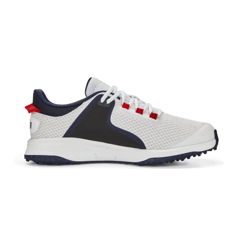 Puma 3775280410 Fusion Grip Extra Wide Puma White-Puma Silver-Puma Na 10 Mens4