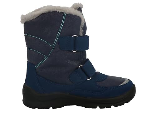 Boys Girls 63L1073007 Snow Boots, Navy Sky Blue, 26 EU Wide, Navy Sky Blue, 26 EU Weit4