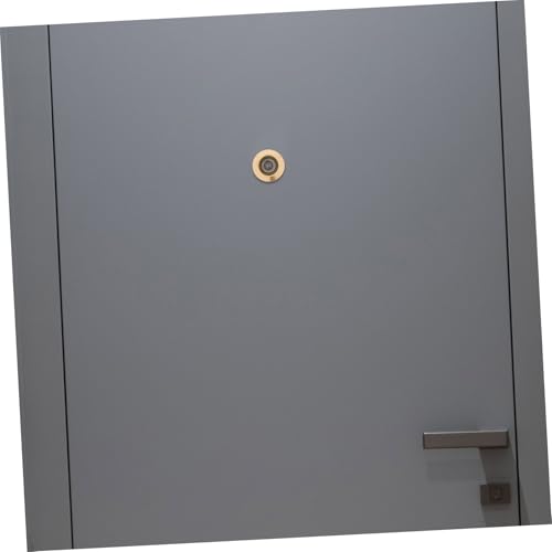 Mirilla para puerta Homoyoyo de latón con cubierta de privacidad resistente para puertas gruesas, lente óptico gran angular para mayor seguridad, fácil de instalar en casa, oficina y hotel miniatura 4