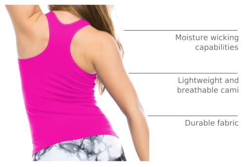 Image of Kurve Premium Girls Seamless Supersoft Wide Strap Comfortable Racerback Tank (Made with Love in The USA)