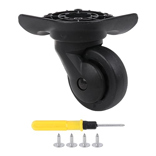 Mxfans Luggage Suitcase Casters Mute Bearings Repairing 2.95 Inches W076 Set Black