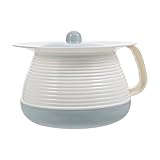 Chamber Pot Plastic Urinal Bottle Spittoon Urine Pots Potty Pee Bucket Bedside Urinal Chamber Pots Toilets Pee Container with Lid for Elderly Patient Blue