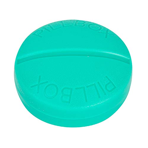 Mini caixa de armazenamento de comprimidos redondos de viagem compacta 4 compartimentos para medicam