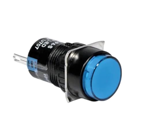 AL6M-P4-S indicador panel luz piloto azul 16mm miniatura 1