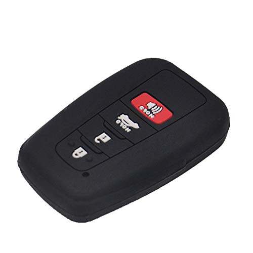 Funda de silicona para llave Toyota Highlander Corolla carcasa mando coche 4 botones 4