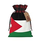 Bolsas reutilizables con estampado de bandera de Jordania, bolsas festivas con cordón, para cumpleaños, bodas, reuniones familiares