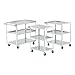 Vollrath 97126 Stainless Steel Utility Cart - 3 Shelf Medium Duty 400 lb. Capacity, 27" Wx17-3/4 D Shelves