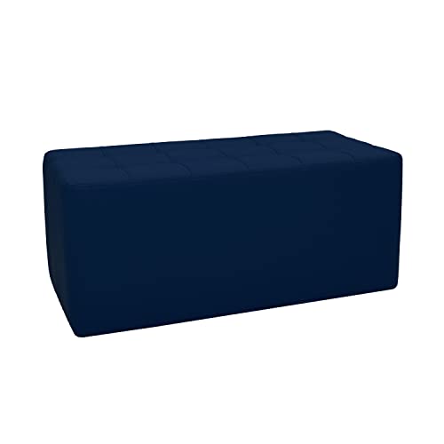 Factory Direct Partners Tufted Rectangle Accent Ottoman Bench; Beautifully Upholstered Furniture For Modern Home, Office, Library Or Waiting Area; Seating, Footstool, Table Use - Navy, 14046-Nv #TOP19