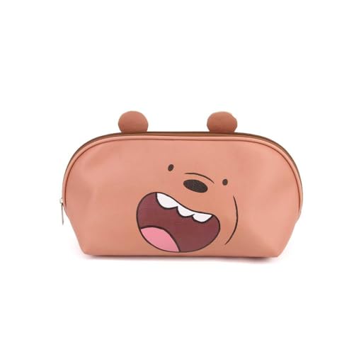 We Bare Bears Somos Osos Pardo-Bolsa de Aseo Jelly, Marrón, 34 x 18 cm