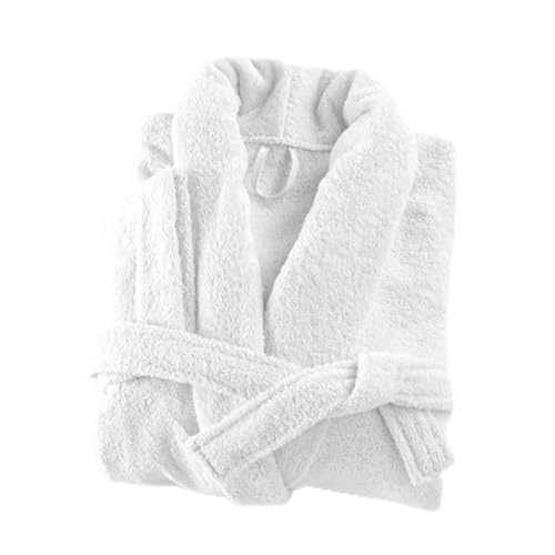 Peignoir coton éponge col chale PREMIUM en tissu lourd haut de gamme pour l'hôtel cinq étoiles