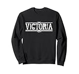 8.5 oz, Klassisch geschnitten Victoria Name Custom Flower Personalisierte Botanische Frauen Sweatshirt