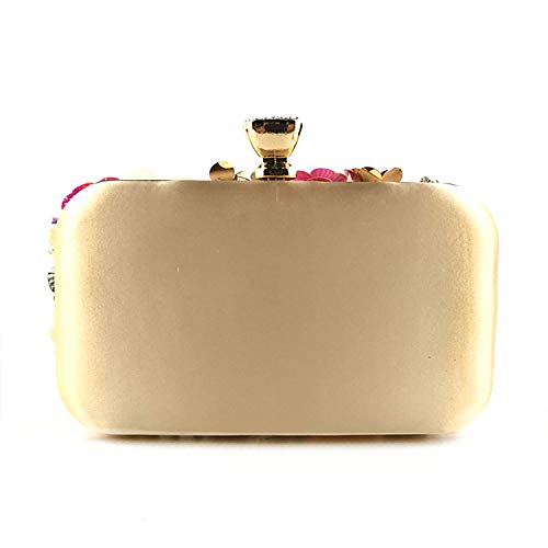 Lanpet Women Clutches Flower Evening Handbag Chain Strap Shoulder Bag2