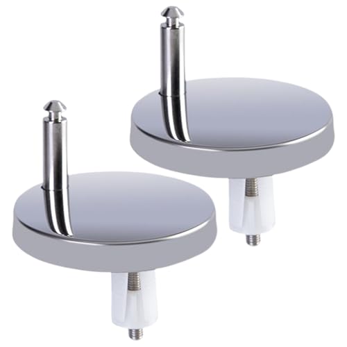 Tornillos y tuercas para bisagra de asiento de inodoro, 2 bisagras de asiento de inodoro, tornillos expansibles de repuesto, fácil instalación, tornillos de fijación para baño, apartamento, hogar
