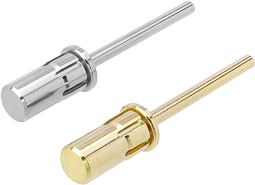 Bestgle Brocas de mandril para uñas, 2 piezas de brocas eléctricas de 3/32 pulgadas para máquina de uñas, accesorios de máquina de uñas, mandril de cinta de lijado de uñas, utilizado en su