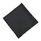 Milageto 12 Herren Classic Taschentücher Baumwolle Einstecktücher für Hochzeitsfeier, Schwarz, 43 x 43 cm
