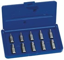 Multi-Spline Screw Extractor Sets - 10-pc. screw extractor set 1/8" through 13/32"
