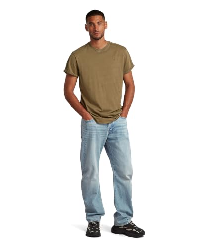G-STAR Herren Lash T-Shirt, Braun (Desert Palm Gd D16396-2653-h413), S EU – Ansicht 6