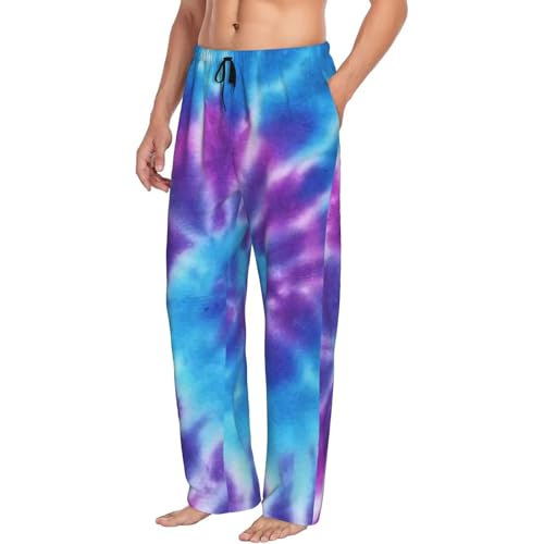 Geode Glory Tie Dye Men's Pajama Pants Drawstring Pajama Bottoms Comfy Sleepwear Lounge Pant With Pockets2