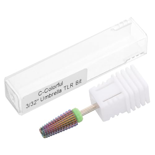 FRCOLOR Brocas De Uñas Para Salón De Uñas Rosario Decoración Hecha a Mano Hombre Mini Cortaúñas Clavo Alfiler Broca Para Mujer Decoración Esponjosa -puntada Artificial Acero De Tungsteno