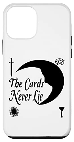 iPhone 12 mini タロットカードリーダー デッキ 太陽 月 杖 ペンタクルカップ スマホケース
