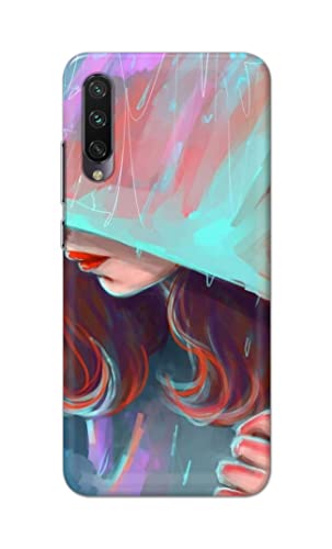 Image of PRINTFIDAA Pretty Woman Under The Umbrella Painting Printed Designer Hard Case for Mi A3 / Mi CC9e Back Cover -(e) RPM1007