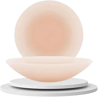 MOOLYAVAAN Products Silicon Solid Matte Non - Glue Breast Petals Round Shape Self - Adhesive Nipple Pads (Pair of 1) Beige-picture-11