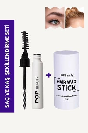 Pop Beauty Kaş Sabitleyici Ve Şekillendirici & Saç Şekillendirici Stick Wax