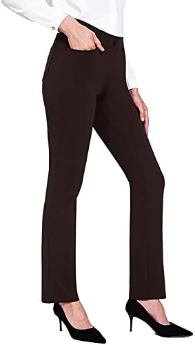 women's black stretch dress pants