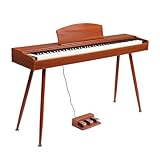 【Restaurer des performances plus réalistes】: Ce piano numérique est équipé de 88 touches noires et blanches, un clavier entièrement lesté, qui produit différents effets de rebond en fonction des différentes forces de la performance