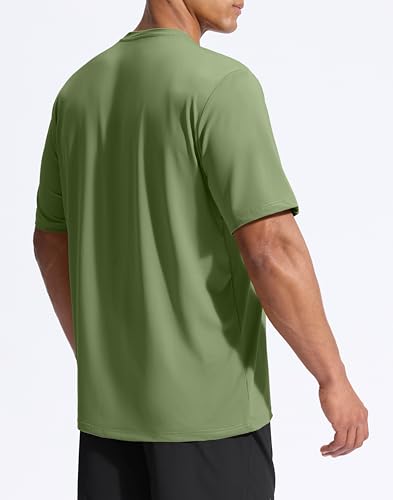 Image of G Gradual Men's Sun Protection Swim Shirt UPF 50+ Rash Guard Short Sleeve Quick Dry Water Hiking Workout Shirts for Men