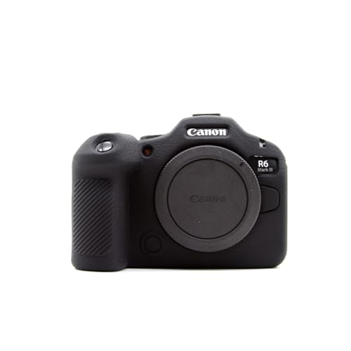 SIUTATDSH �J�����J�o�[ �V���R���P�[�X �K�p Canon �L���m�� EOS R6III R6 Mark3 �V���R���J�o�[ �J�����P�[�X �B�e�P�[�X ���C�i�[�P�[�X �J�����z���_�[�A�ϐk�E�ϏՌ��E�֌g�E�O�r�ݒu�ł��A�d�r�����ł� (�u���b�N)
