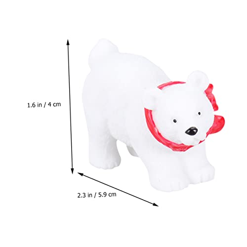 Abaodam 9Pcs Ornamentos De Urso Polar De Natal Para Mesa De Natal Mini Resina Árvore De Natal Em Min