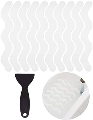ABINLIN 24 Pcs Non Slip Bathtub Stickers, Shower Floor Non Slip Stickers for Adults, Anti Slip Bath Accessories Wall Sticker (Clear)