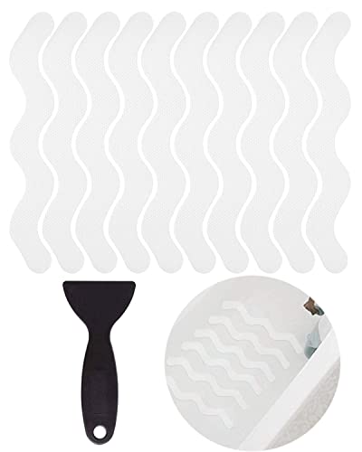 Abinlin 24 Pcs Non Slip Bathtub Stickers, Shower Floor Non Slip Stickers For Adults, Anti Slip Bath Accessories Wall Sticker (Clear) #TOP2
