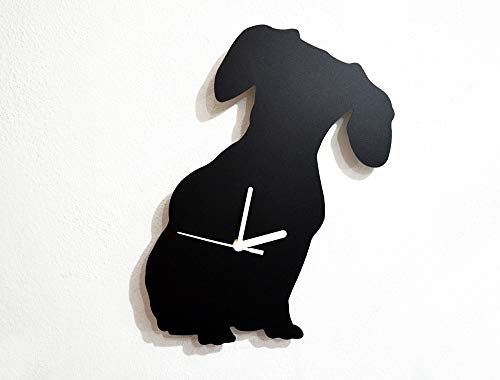 Dachshund Dog 2 Silhouette - Wall Clock #TOP16