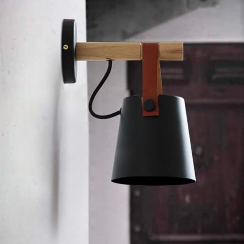 Lampe murale industrielle en fer et liseuse LED de chevet pour chambre