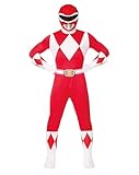 Spirit Halloween Mighty Morphin Power Rangers Adult Red Power Ranger Costume