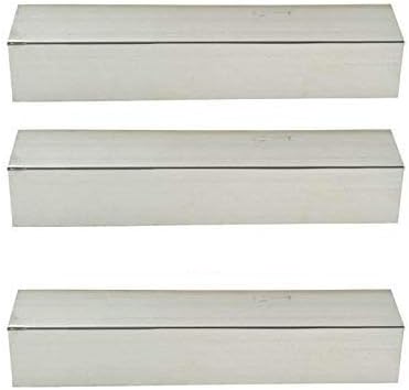 3 Pack Replacement Stainless Steel Heat Shield for North American Outdoors, Backyard Grill, Kenmore 119.16433010, Perfect Flame SLG2007A, 61701 and BBQTEK GSF2818K, Gas Grill Models