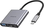 USB C to HDMI Adapter, 3 in 1 HDMI to USBC Digital AV Multiport Adapter, USB Type C Converter to 4K-Hdmi, USB3.0, 100W PD for MacBook Pro Air,iPad Pro 2020,Chromebook,Surface,Samsung