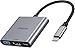 USB C to HDMI Adapter, 3 in 1 HDMI to USBC Digital AV Multiport Adapter, USB Type C Converter to 4K-Hdmi, USB3.0, 100W PD for MacBook Pro Air,iPad Pro 2020,Chromebook,Surface,Sam...