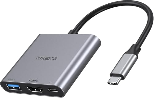 USB C to HDMI Adapter 3 in 1 HDMI to USBC Digital AV Multiport Adapter USB Type C Converter to 4K-Hdmi USB3.0 100W PD for MacBook Pro Air iPad Pro 2020 Chromebook Surface Samsung
