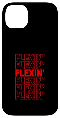 Red Color Flexin' On Repeat Red Graphic �X�}�z�P�[�X iPhone 14 Plus �p