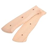 UKCOCO Mango de Reemplazo para Cuchillo de Cocina de Madera Diseño Ergonómico Antideslizante Resistente Fácil Instalación Agarre Cómodo para Uso Doméstico