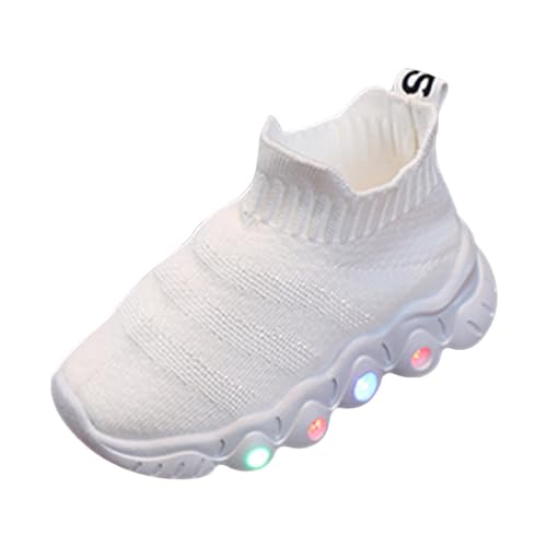 IWIHMIV Light Up Shoes Boys Girls Lightweight Breathable Soft Soled Sneakers Athletic Tennis Shoes for Running Walking - Main Image