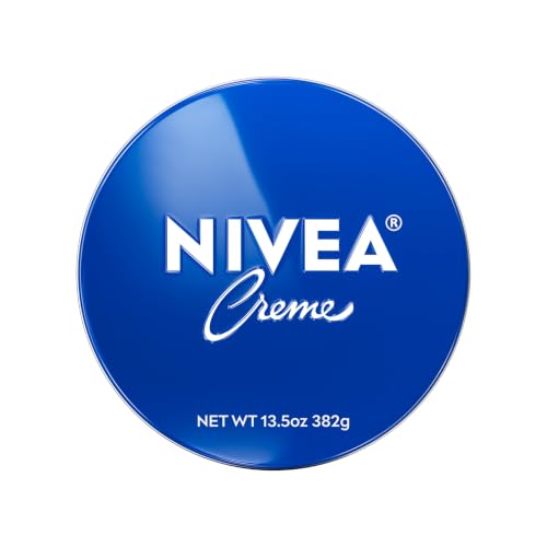 NIVEA Creme Body Face and Hand Moisturizing Cream for All Skin Types Rich Body Moisturizer with Provitamin B5 13.5 Oz Tin